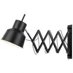 WALL LAMP ACCORDION BLACK IRON - WALL LAMPS